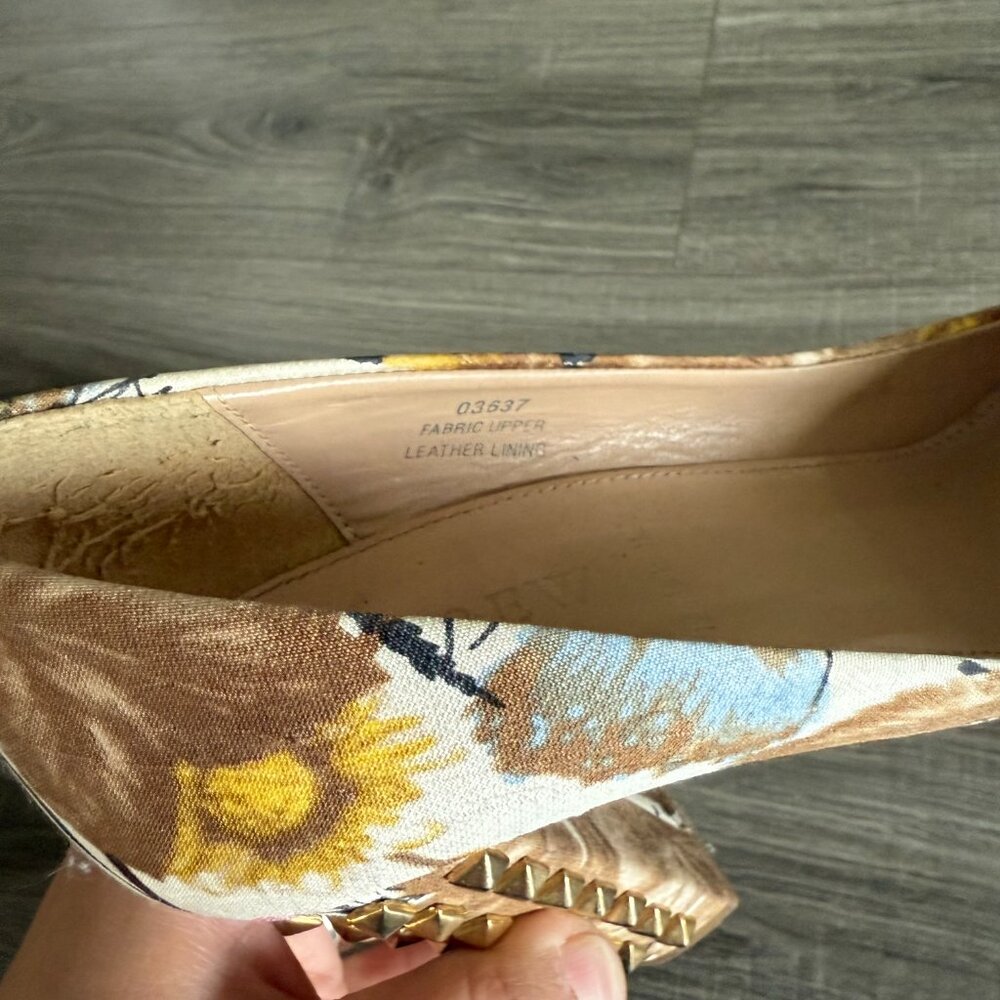 J Crew Collection Studded Floral Etta Pumps High Heels Limited Edition Sz 7.5 - Picture 6 of 7